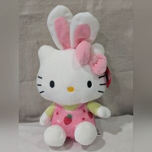 NWT HELLO KITTY EASTER PLUSH STUFFED TOY BUNNY RABBIT PINK COLLECTIBLE SANRIO